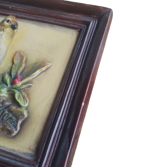 Vintage NAPCO 3D Plaque Picture Ruffled Grouse Mallard Duck Drake Set Of 2 - Picture 13 of 13